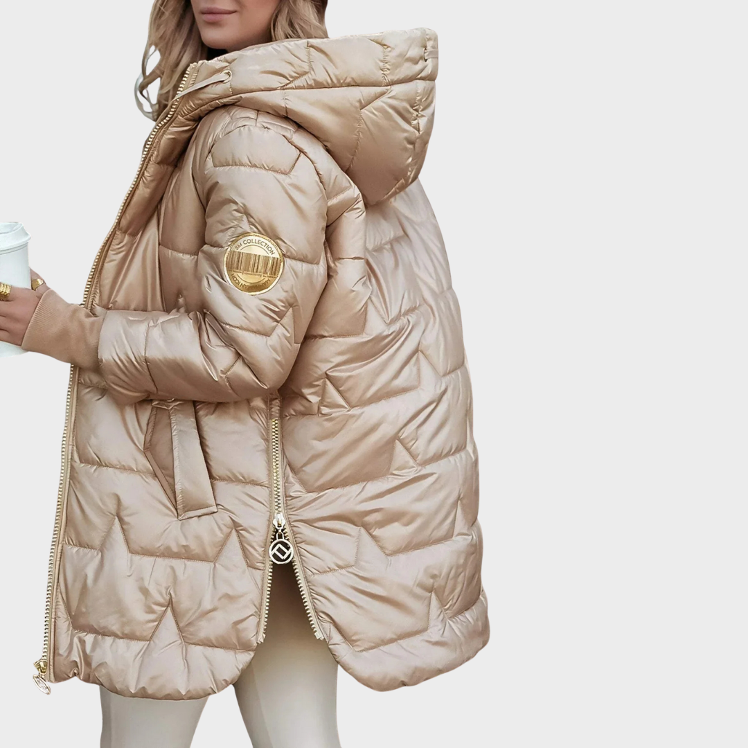 Norvusa – Cappotto invernale elegante con cappuccio