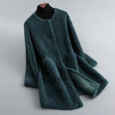 Laura Pepe → Cappotto in montone effetto velluto